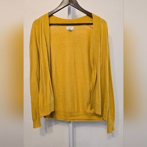 Old Navy Women's Mustard Open-Front Cardigan